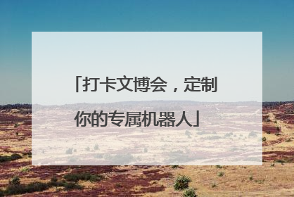 打卡文博会，定制你的专属机器人
