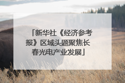 新华社《经济参考报》区域头题聚焦长春光电产业发展