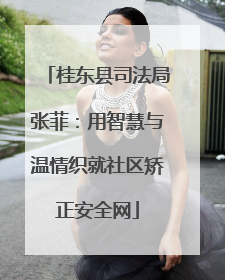 桂东县司法局张菲：用智慧与温情织就社区矫正安全网