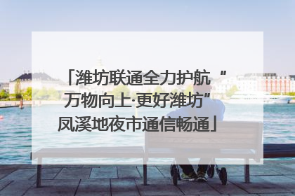 潍坊联通全力护航“万物向上·更好潍坊”凤溪地夜市通信畅通
