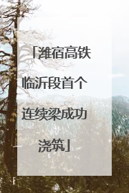 潍宿高铁临沂段首个连续梁成功浇筑