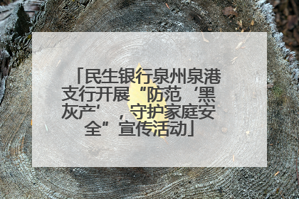 民生银行泉州泉港支行开展“防范‘黑灰产’，守护家庭安全”宣传活动