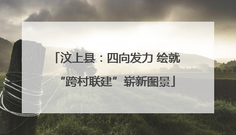 汶上县：四向发力 绘就“跨村联建”崭新图景
