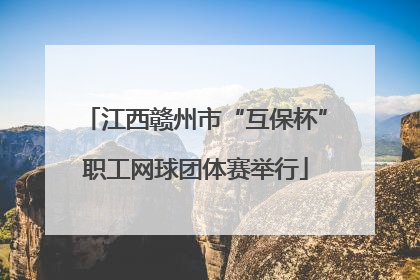 江西赣州市“互保杯”职工网球团体赛举行
