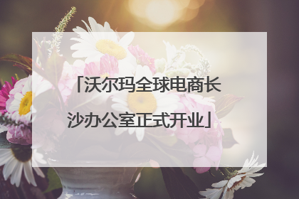 沃尔玛全球电商长沙办公室正式开业