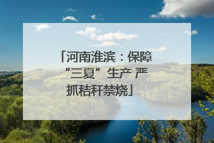 河南淮滨：保障“三夏”生产 严抓秸秆禁烧