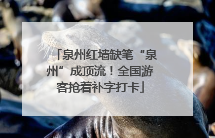 泉州红墙缺笔“泉州”成顶流！全国游客抢着补字打卡