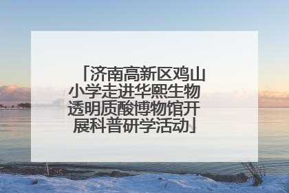 济南高新区鸡山小学走进华熙生物透明质酸博物馆开展科普研学活动