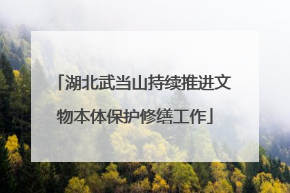 湖北武当山持续推进文物本体保护修缮工作