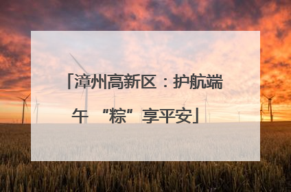 漳州高新区：护航端午 “粽”享平安