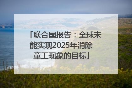 联合国报告：全球未能实现2025年消除童工现象的目标