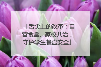舌尖上的改革：自营食堂、家校共治，守护学生餐盘安全