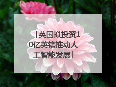 英国拟投资10亿英镑推动人工智能发展