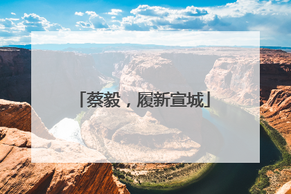 蔡毅，履新宣城