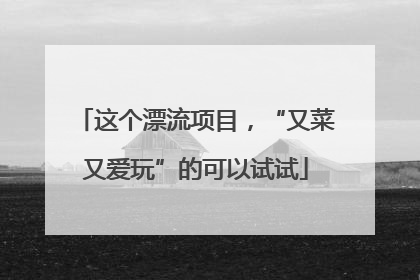 这个漂流项目，“又菜又爱玩”的可以试试