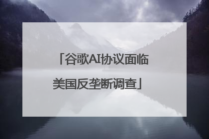 谷歌AI协议面临美国反垄断调查