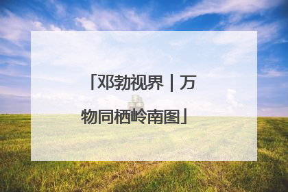 邓勃视界｜万物同栖岭南图