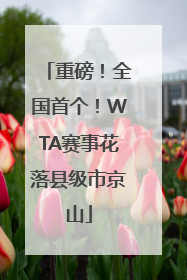 重磅！全国首个！WTA赛事花落县级市京山