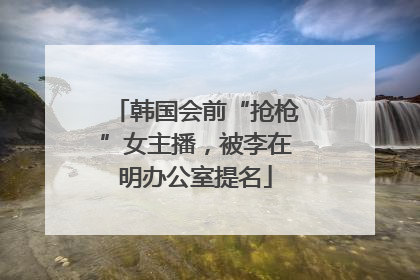 韩国会前“抢枪”女主播，被李在明办公室提名