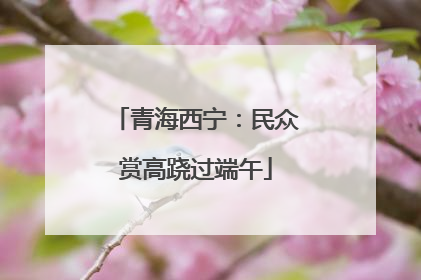 青海西宁：民众赏高跷过端午