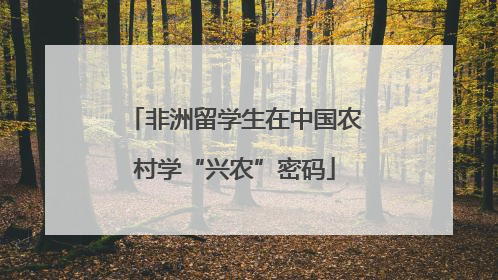 非洲留学生在中国农村学“兴农”密码