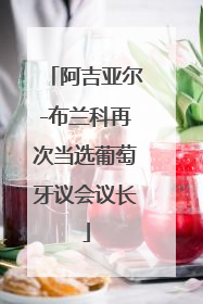 阿吉亚尔-布兰科再次当选葡萄牙议会议长