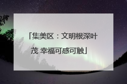 集美区：文明根深叶茂 幸福可感可触