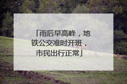 雨后早高峰，地铁公交准时开班，市民出行正常
