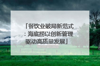 餐饮业破局新范式：海底捞以创新管理驱动高质量发展
