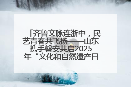 齐鲁文脉连浙中，民艺青春共飞扬——山东携手磐安共启2025年“文化和自然遗产日”系列活动