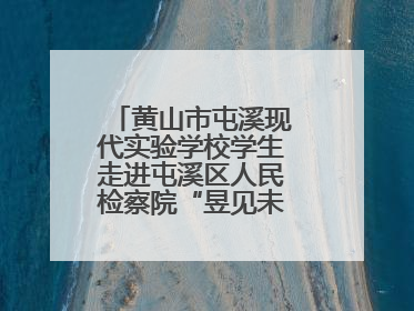 黄山市屯溪现代实验学校学生走进屯溪区人民检察院“昱见未来”青少年法治教育宣传基地