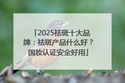 2025祛斑十大品牌：祛斑产品什么好？国妆认证安全好用